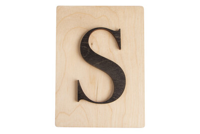 Image of Holz-Buchstabe S, FSC Mixed Credit