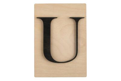 Image of Holz-Buchstabe U, FSC Mixed Credit