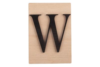 Image of Holz-Buchstabe W, FSC Mixed Credit