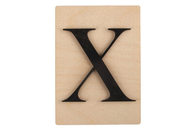 Image of Holz-Buchstabe X, FSC Mixed Credit