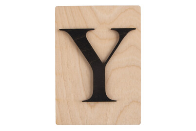 Image of Holz-Buchstabe Y, FSC Mixed Credit