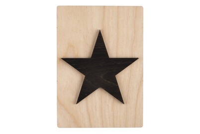 Image of Holz-Motiv Stern, FSC Mixed Credit