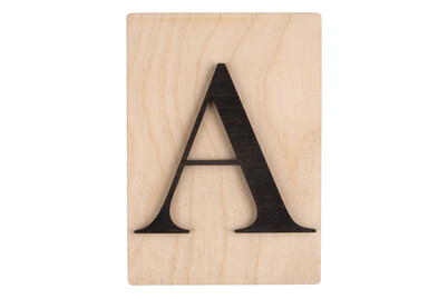 Image of Holz-Buchstabe A, FSC Mixed Credit