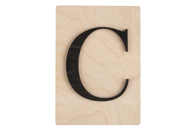 Image of Holz-Buchstabe C, FSC Mixed Credit