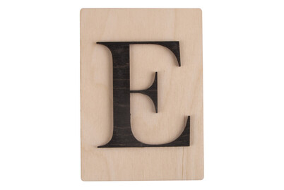Image of Holz-Buchstabe E, FSC Mixed Credit