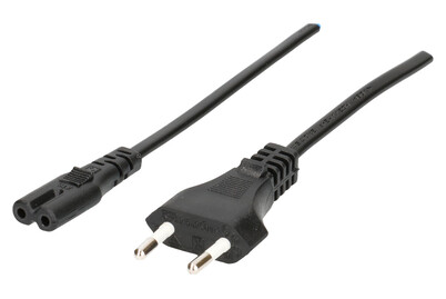 Max Hauri AG TDLF-Apparatekabel H03Vvh2-F2X0.75 3m schwarz Typ 26/C7