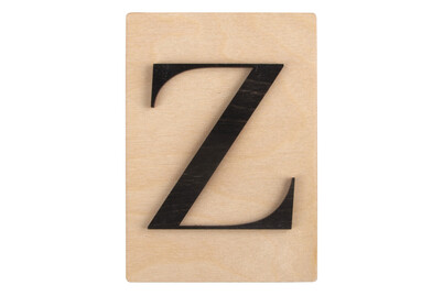 Image of Holz-Buchstabe Z, FSC Mixed Credit, 10,5x14,8cm