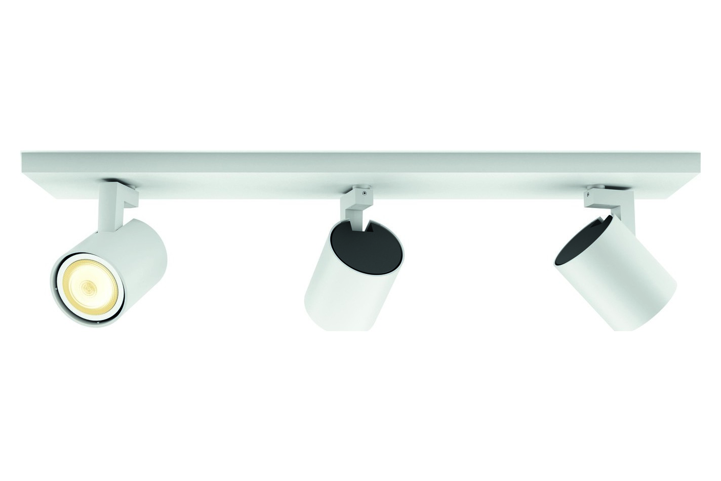 Runner LED-Spot, 3-flg., Dimmschalter, weiß - Philips Hue Philips Hue Runner - Wohnzimmer - Modern - Aluminium - Mehrflammig