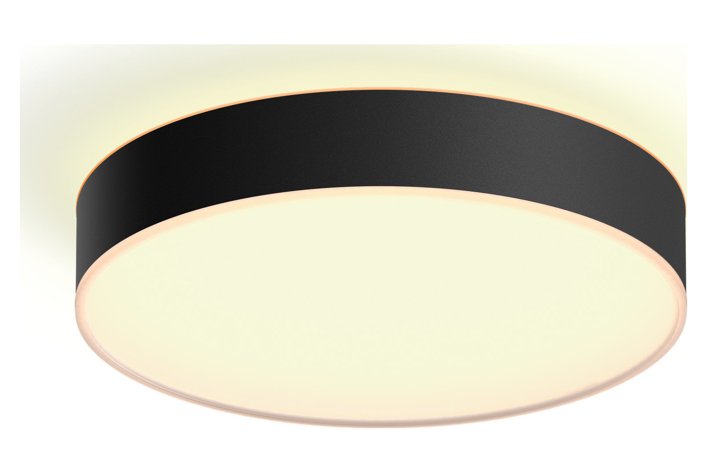Hue Enrave M Deckenleuchte White Amb. Black - Philips Hue - Wohnzimmer - Modern - Metall - Rund