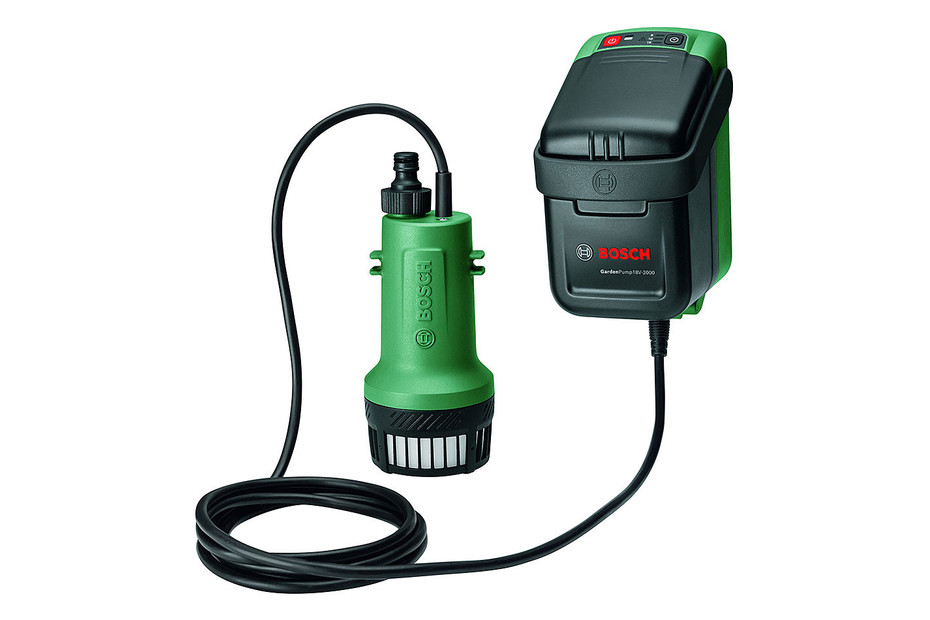 Güde 58567 - Pompa antipioggia a batteria 18-0 (18 V, 2000 l/h, altezza massima 7 m, lunghezza cavo 3 m, profondità massima di immersione 2,5 m Güde 58567 - Pompa antipioggia a batteria 18-0 (18 V, 2000 l/h, altezza massima 7 m, lunghezza cavo 3 m, profondità massima di immersione 2,5 m