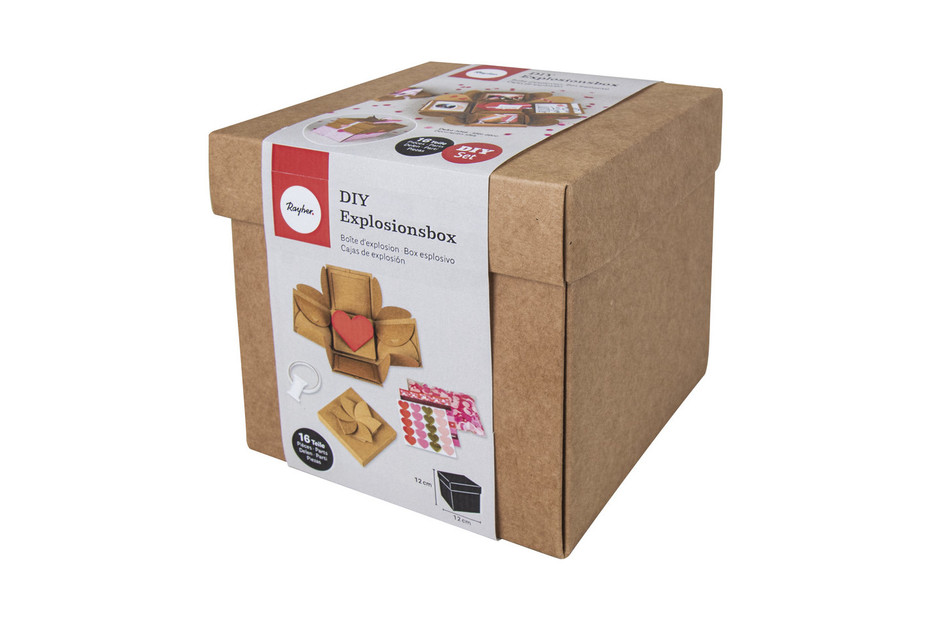 Rayher DIY-Explosionsbox | 12 × 12 × 12 cm kaufen bei JUMBO