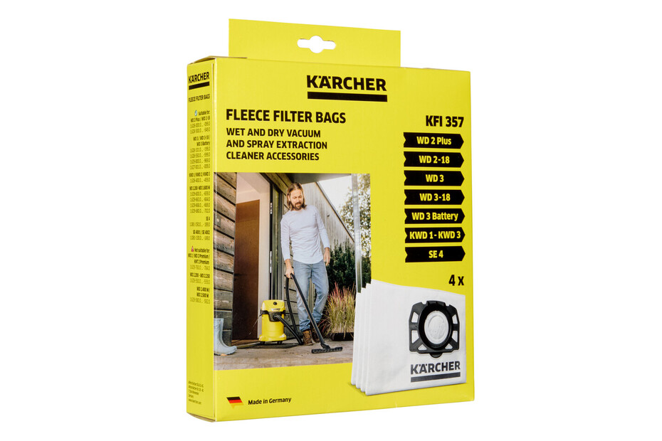 Kärcher Vliesfilterbeutel KFI 357 | 23 × 20 cm