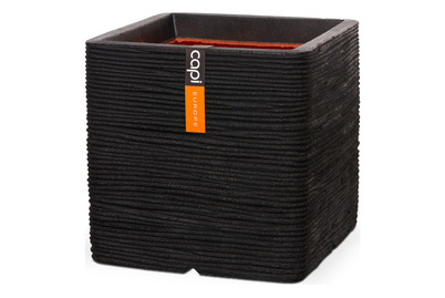 Image of Capi Blumentopf RIB Quadro Schwarz | 30 × 30 cm | 23 l