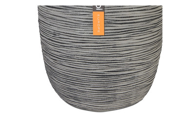 Image of Capi Pflanzgefäss Rib Roma Anthrazit | ⌀ 43 × 41 cm | 47 l