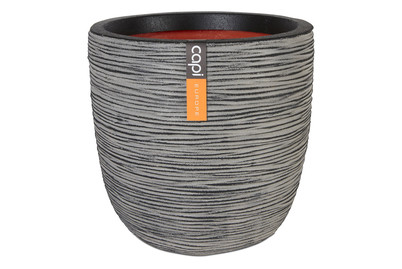 Image of Capi Pflanztopf RIB Roma Anthrazit | ⌀ 35 × 34 cm | 25 l