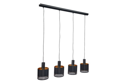 Hängeleuchte Esteperra Schwarz-Gold | 4 × E27 | 112 W Hängeleuchte Esteperra Schwarz-Gold | 4 × E27 | 112 W