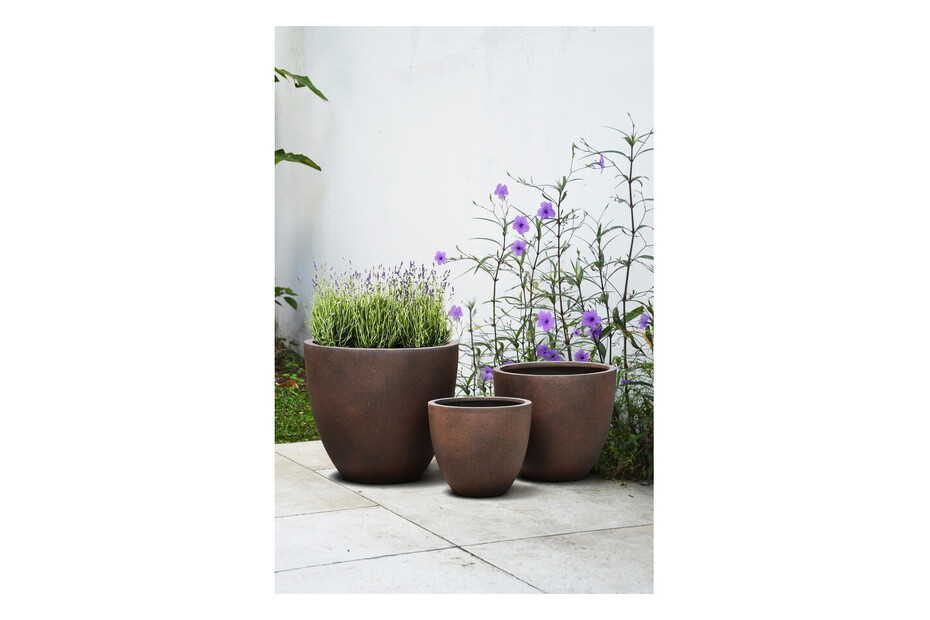 Vaso da fiori Edelman 27 cm x 27 x 24 cm in ceramica nei ton Vaso da fiori Edelman 27 cm x 27 x 24 cm in ceramica nei ton