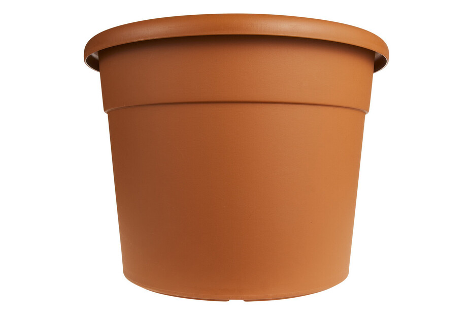 Flowerpot di plastica rotondo 2x rotondo sabbioso in bianco 26.2 (lungo Flowerpot di plastica rotondo 2x rotondo sabbioso in bianco 26.2 (lungo