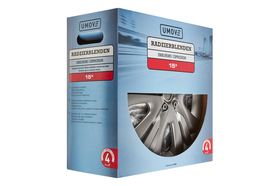 U Move Umove Radzierblende Lexis | 15 Zoll | 4 Stück kaufen bei JUMBO