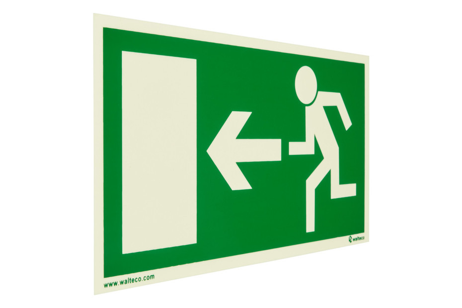 vsafety 14007 ax-r Pancarte Fire Exit avec flèche vers gauche, 1 mm en vsafety 14007 ax-r Pancarte Fire Exit avec flèche vers gauche, 1 mm en