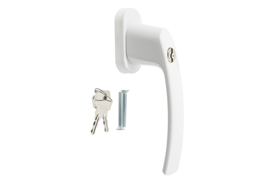 8 Maniglie Per Finestre Con Serratura Jopassy - Sicurezza Bambini E Antifurto, Bianco - Foto 1