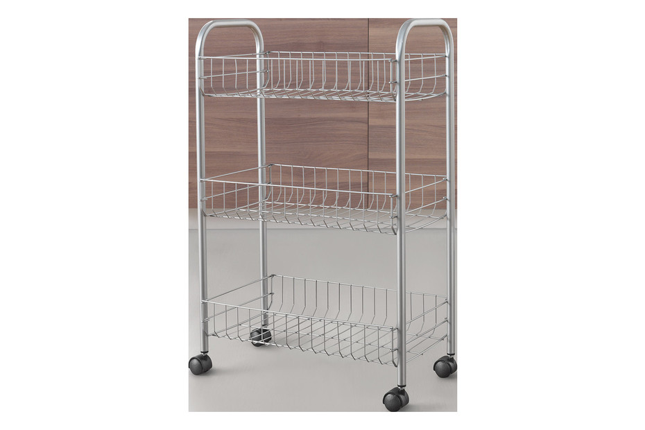 Carrello Multiuso Metaltex Fino - Bianco, 16x60x72 Cm, Per Casa E Ufficio - Foto 8