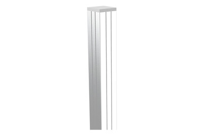 Palo di recinzione per sistema di recinzione a innesto HPC Diy, Silver da inserire nel calcestruzzo 68x68x2700 mm