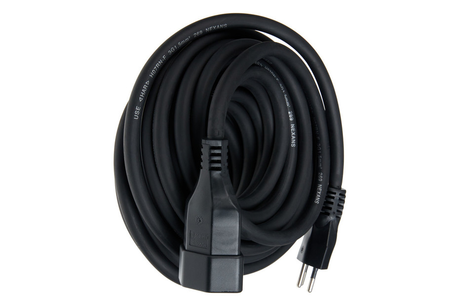 Prolunga Con Interruttore E Protezione Sovratensioni - Cavo Bianco 2 Metri, Spina Angolare 10A, Presa Shuko - Foto 4