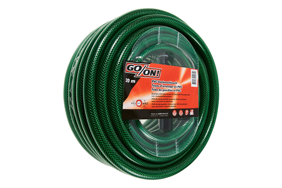 Tubo dell'acqua da 1/2, Home Plus, verde/nero, 27 bar, resistente ai raggi UV, da -20 °C a 60 °C, indeformabile (20 metri Tubo dell'acqua da 1/2, Home Plus, verde/nero, 27 bar, resistente ai raggi UV, da -20 °C a 60 °C, indeformabile (20 metri