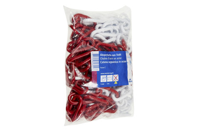 Image of Meister + Co Absperrkette Rot-Weiss | 41 × 18 mm
