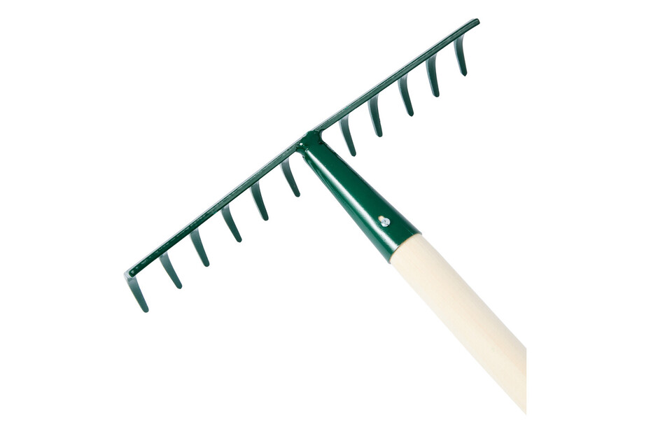 Rastrello da giardino con denti non regolabili e manico in faggio, 130 cm Rastrello da giardino con denti non regolabili e manico in faggio, 130 cm