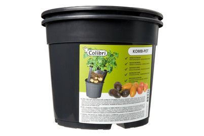 Vaso per Patate in Plastica a Due Livelli, Attrezzatura da Vaso per Patate in Plastica a Due Livelli, Attrezzatura da