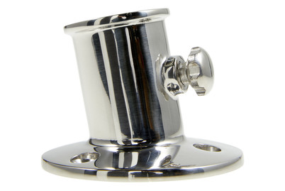 Image of Meister + Co Flaggenstockhalter Schräg Edelstahl | 6.5 cm