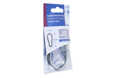 Image of Meister + Co Karabiner mit Sicherung | 10 × 5 cm