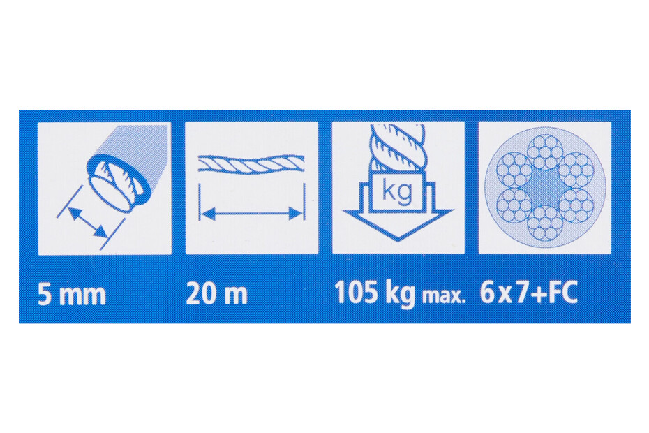Câble Acier Gainé Vert 3.5m – Ø 1.6/3mm Avec Œillets, Antivol Solide Pour Vélo, Meubles Jardin, Bâches