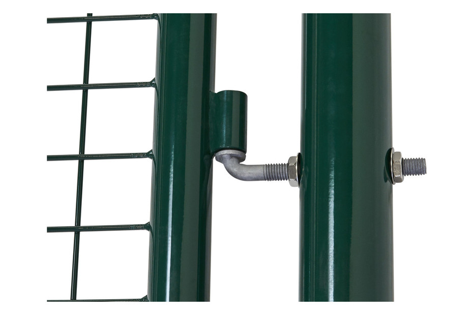 Cancello Da Giardino In Metallo 125x100 Cm Verde Con Serratura - Porta Recinzione - Foto 10