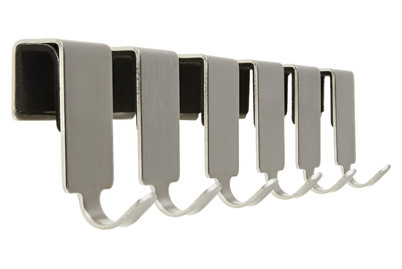 Wenko 22751100 Barra con 2 ganci acciaio inossidabile 24,5 x 6,5 x 6,5 cm Wenko 22751100 Barra con 2 ganci acciaio inossidabile 24,5 x 6,5 x 6,5 cm