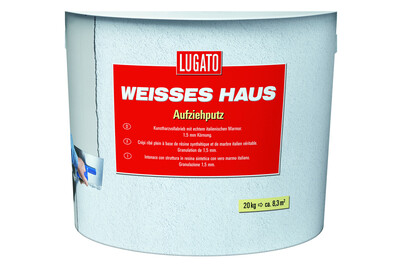 Lugato Intonaco da stendere Interno ed Esterno Bianco | 1.5 mm | 2 kg