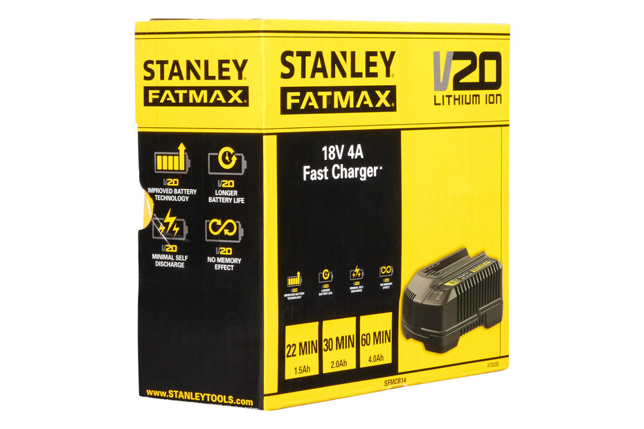 Stanley Chargeur rapide pour batteries V20 18 V A Acheter