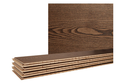 Parquet Frêne Plancher maison de campagne Coffee | 14 mm | 2200 x 180 mm