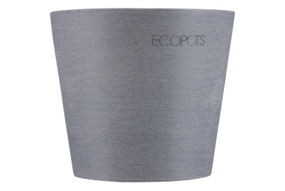 Ecopots Vaso Soprammobile Amsterdam Mini Grigio | ⌀ 8 × 7 cm | 0,3 l