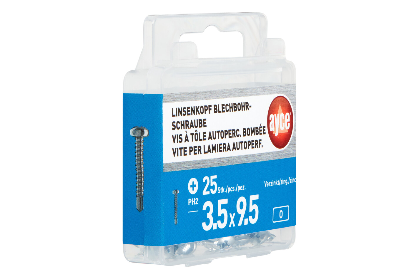Ayce Vis autoperceuse à tête bombée | 9.5 mm | 1 Pièce