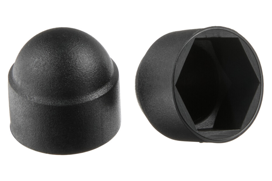 50 Cappucci In Gomma Da 6mm Per Viti E Bulloni - Protezione Antigraffio Nero - Foto 6