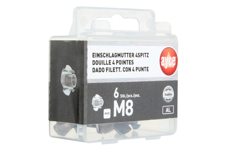 Dadi Drive-in M8 - 20 Pezzi In Acciaio Zincato Da 15mm Per Fai Da Te E Lavorazioni Professionali - Foto 5