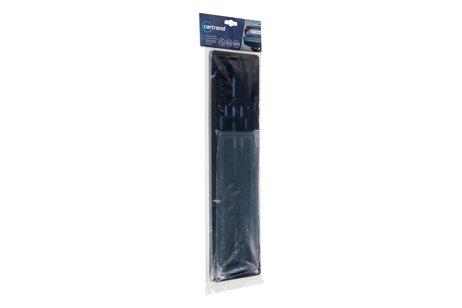 Cartrend Kennzeichenhalter Schwarz | 50 × 11 + 30 × 8 cm kaufen bei JUMBO