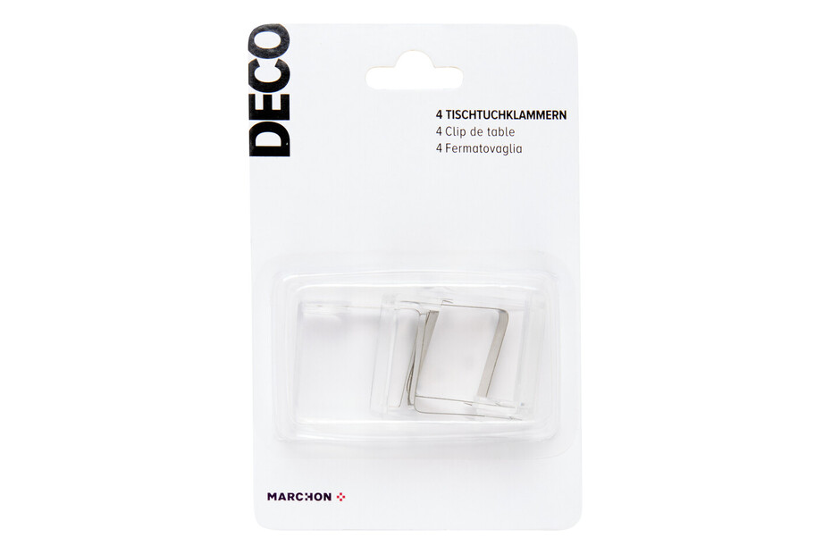 Deco Tischtuchklammern transparent kaufen bei JUMBO
