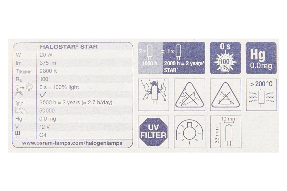 Lampada Alogena Osram G4 20W - Per Forni E Illuminazione Intensa - Foto 7