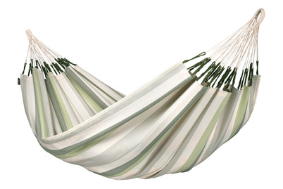 La Siesta Amaca Brisa Bianco-Verde | 230 × 160 cm | max. 160 kg