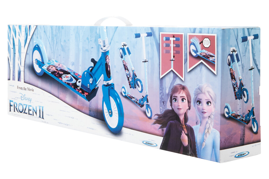 Trottinette Disney Reine des neiges pliable et réglable avec frein Trottinette Disney Reine des neiges pliable et réglable avec frein