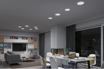 Paulmann LED-Deckenlampe Panel Veluna Varifit | ⌀ 21.5 cm | 27 W Paulmann LED-Deckenlampe Panel Veluna Varifit | ⌀ 21.5 cm | 27 W